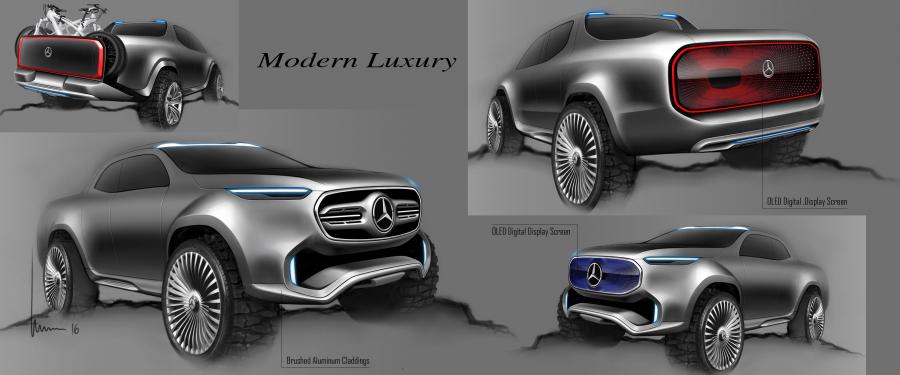 Эскиз Mercedes-Benz Concept X-Class Stylish Explorer (Br.470) 2016 года  (фото 16 из 18)